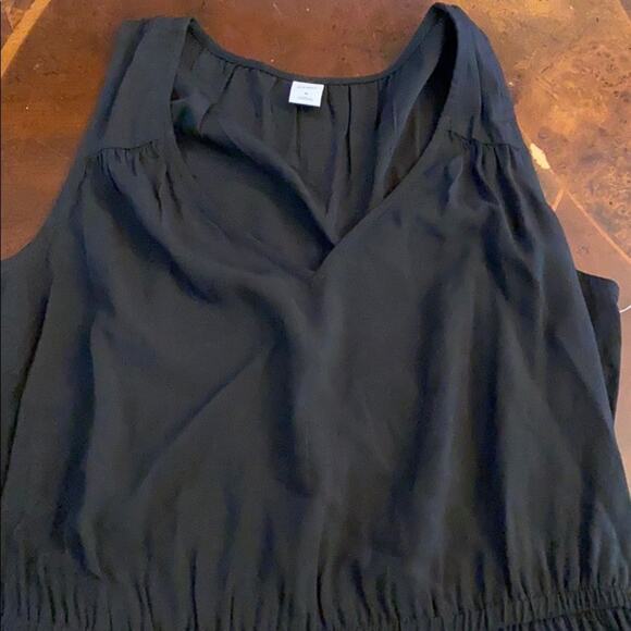 Old navy black midi dress with elastic waist NWT size Medium - Picture 3 of 5